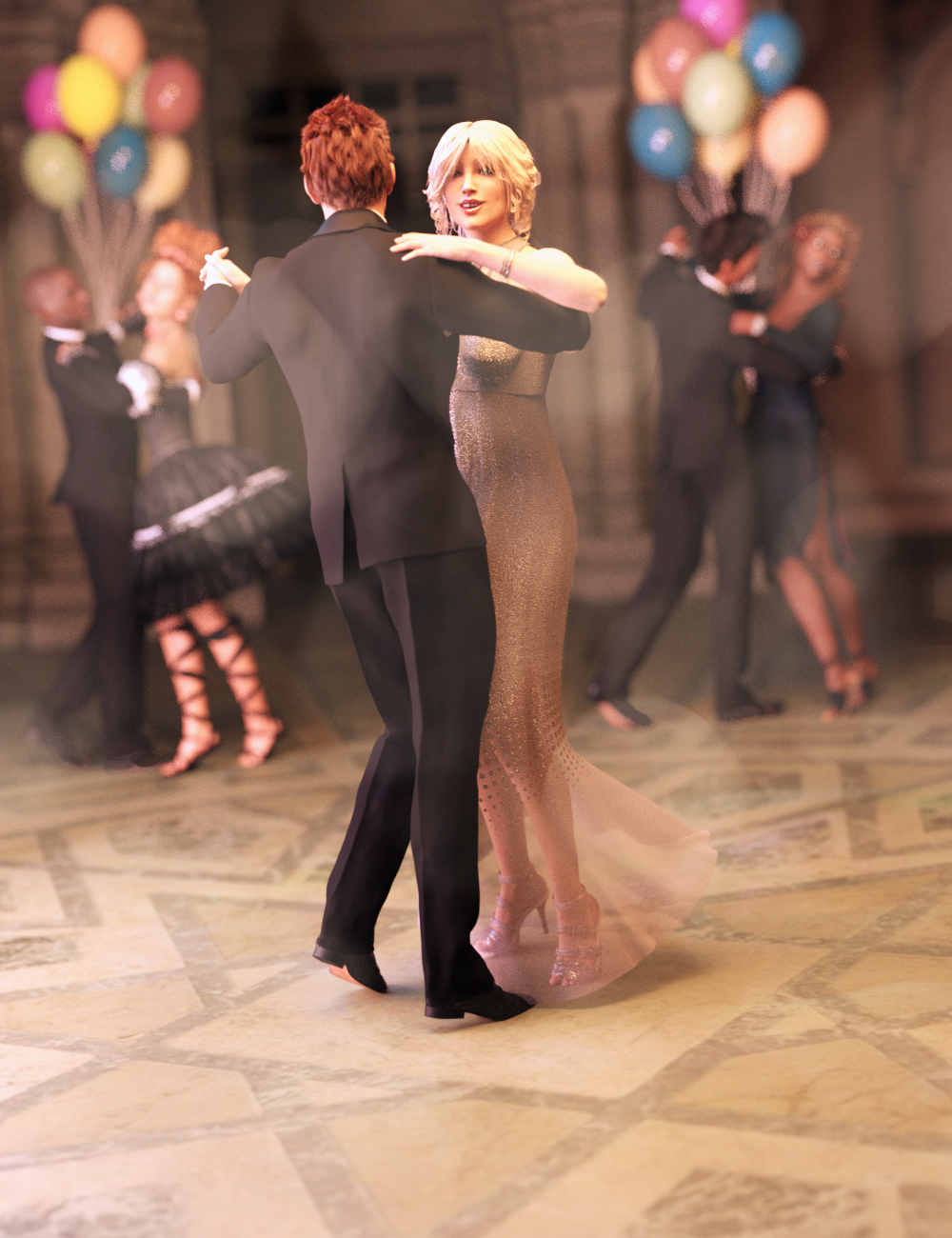 FeralFey's Ballroom Dance Poses for Genesis 3 Male and Female by: DimensionTheoryFeralFey, 3D Models by Daz 3D