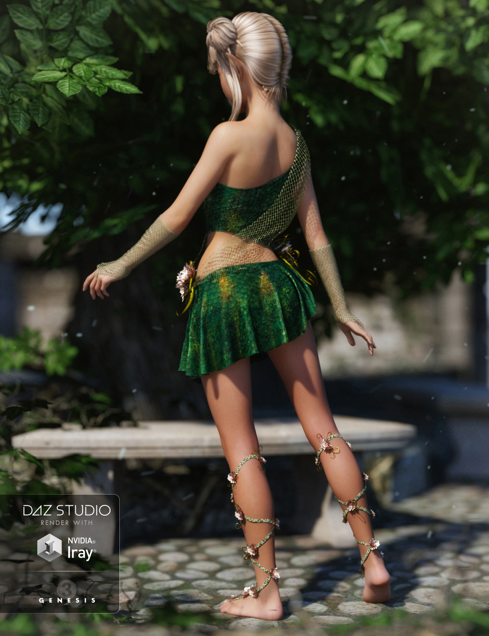 Mischievous Fairy Outfit for Genesis 3 Female(s) by: Anna BenjaminBarbara Brundon, 3D Models by Daz 3D