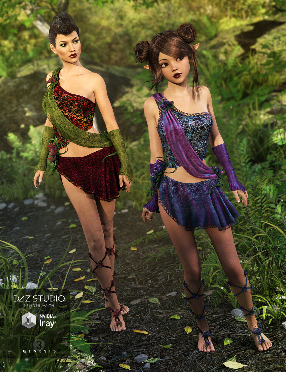 Mischievous Fairy Outfit Textures by: Anna Benjamin, 3D Models by Daz 3D