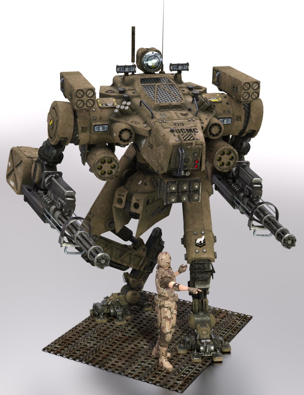 LG09 Combat Mech | Daz 3D