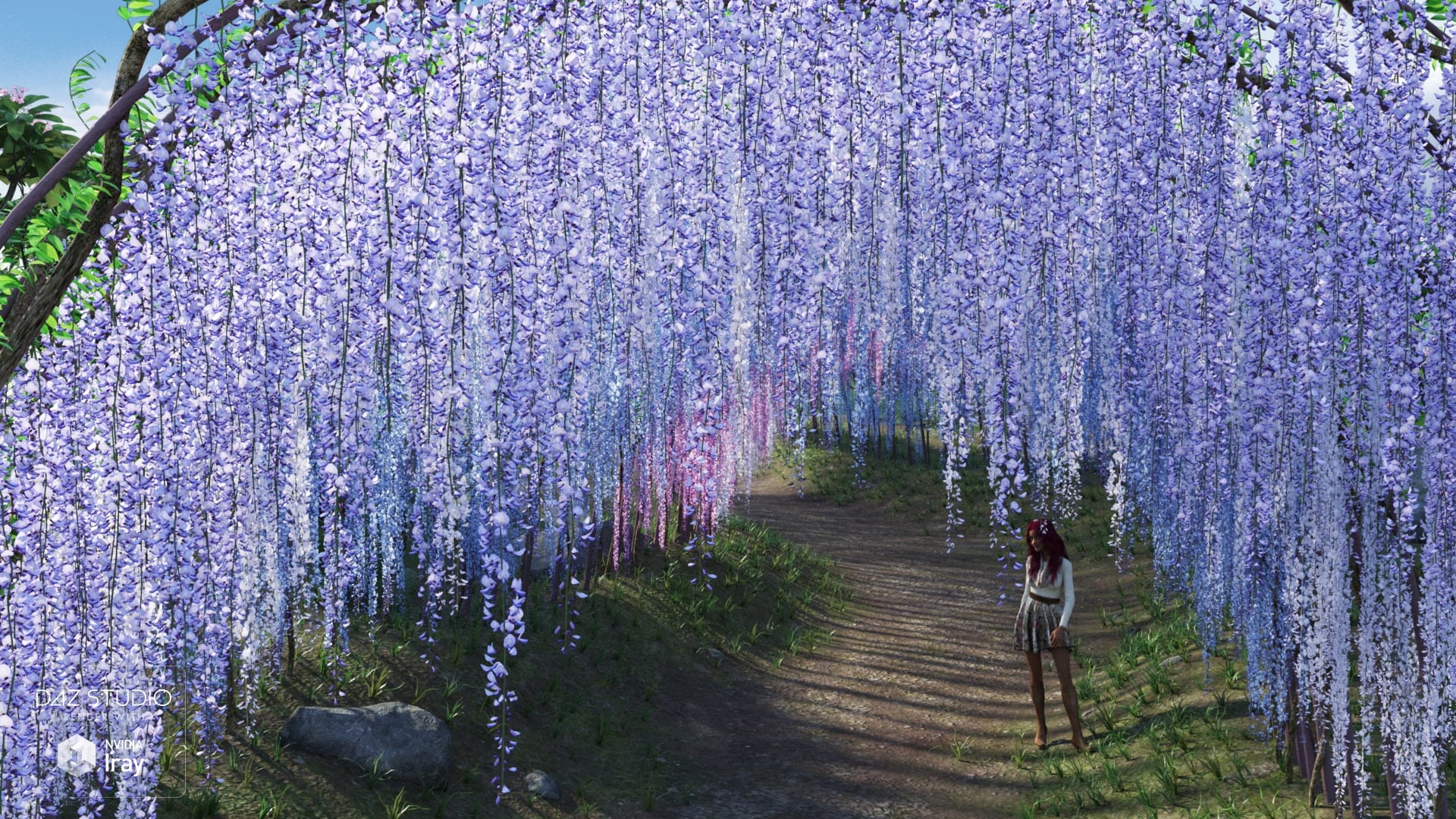 Wisteria Tunnel | Daz 3D