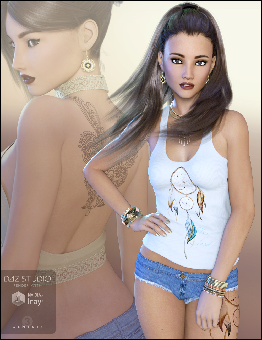 Aria for Genesis 3 Female by: JessaiiDemonicaEvilius, 3D Models by Daz 3D