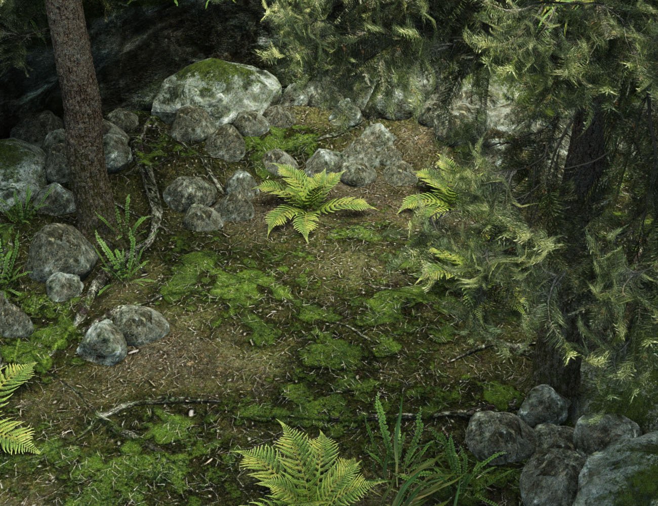 Cliff Vignette Cliff Vignette by: vikike176, 3D Models by Daz 3D