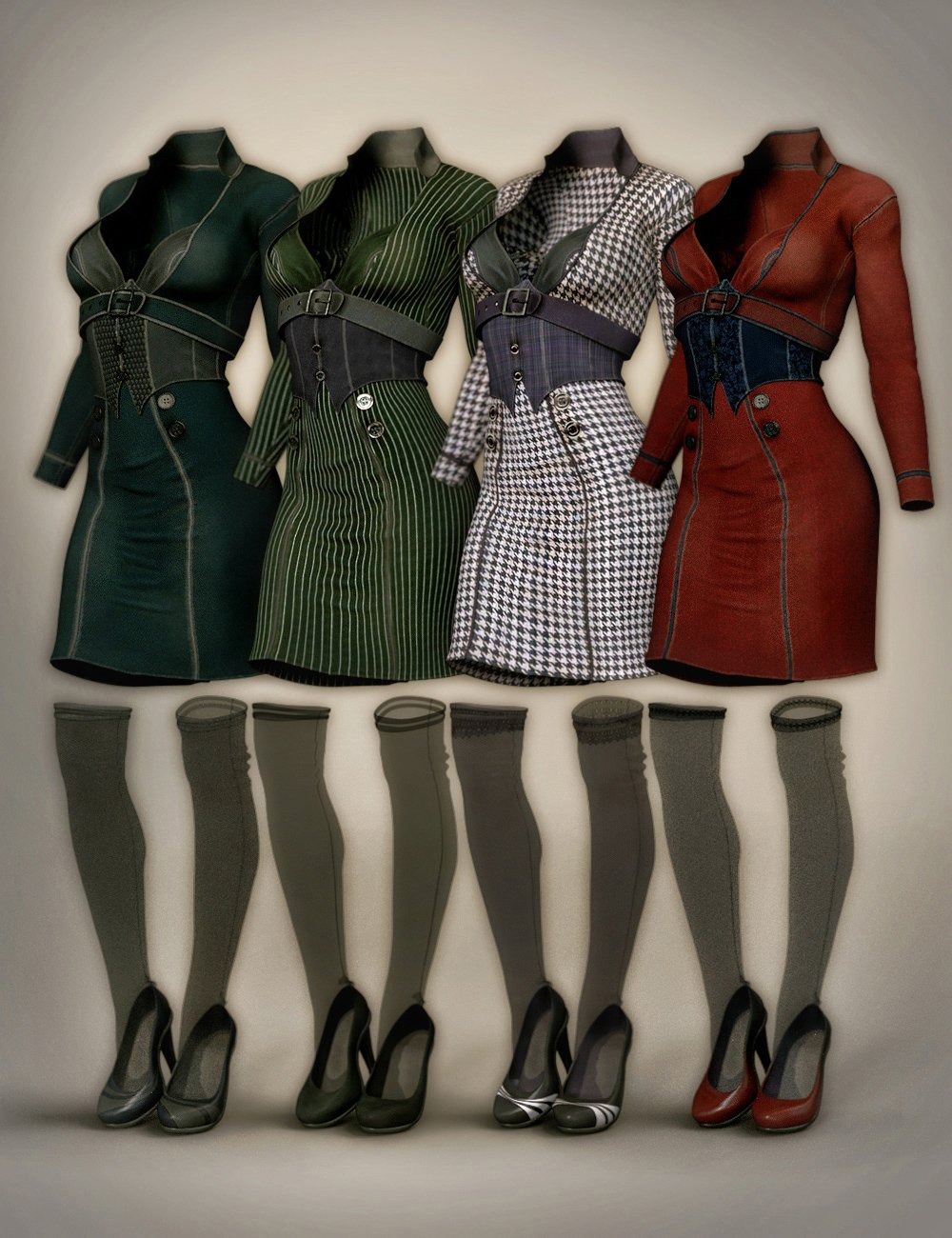 Manic Monday Outfit Textures Manic Monday Outfit Textures by: Arien, 3D Models by Daz 3D