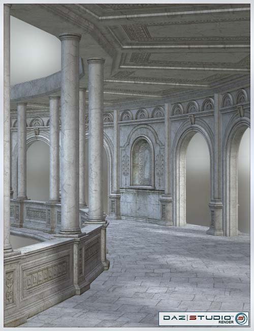 Gorgon Hallway by: , 3D Models by Daz 3D