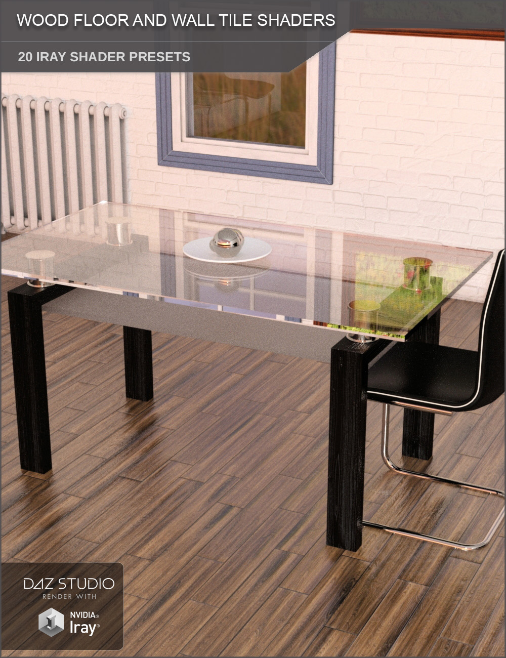 Iray Wood Floor and Wall Tile Shaders and Merchant Resource by: SF-Design, 3D Models by Daz 3D