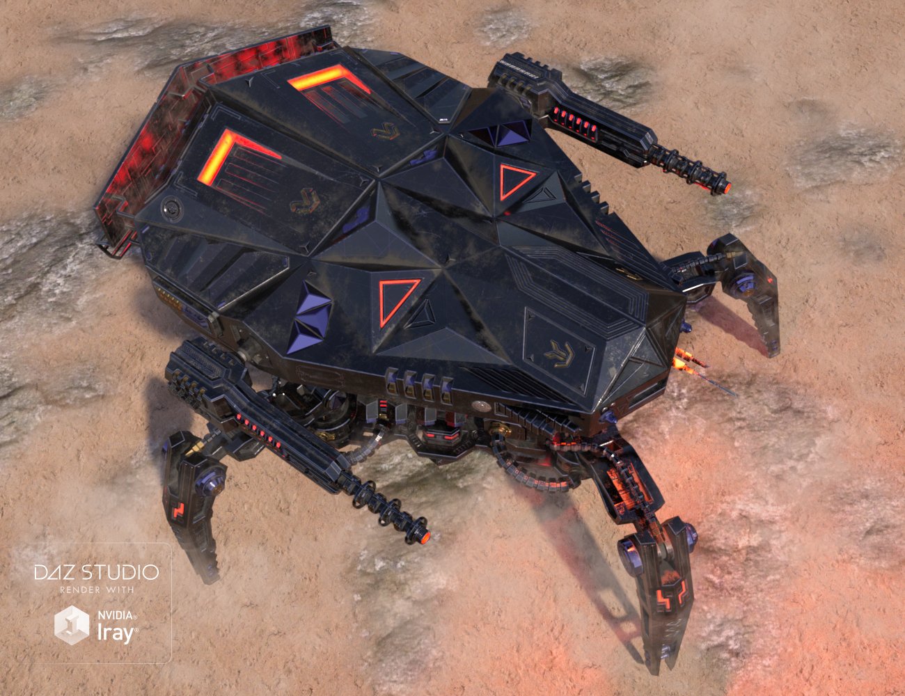 Dominator Crab Dominator Crab by: petipet, 3D Models by Daz 3D