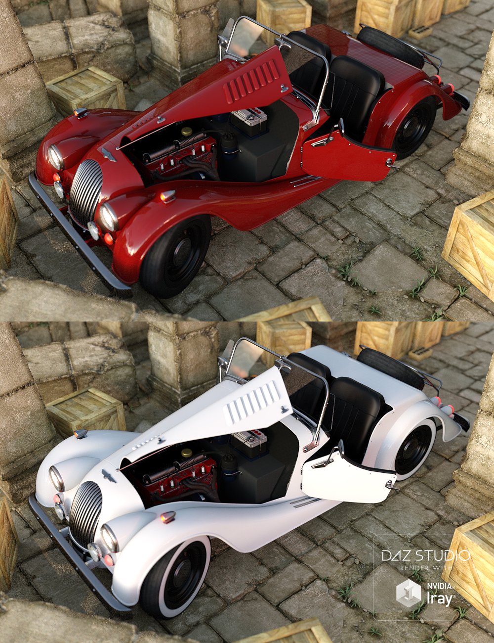 Sports Car Morris Iray by: Dumor3D, 3D Models by Daz 3D