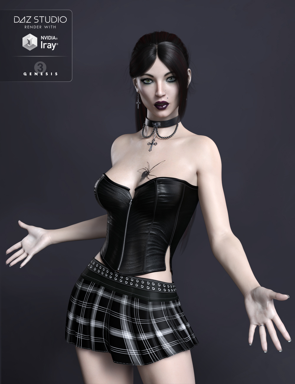 FWSA Chastity HD for Genesis 3 Female by: Fred Winkler ArtSabby, 3D Models by Daz 3D