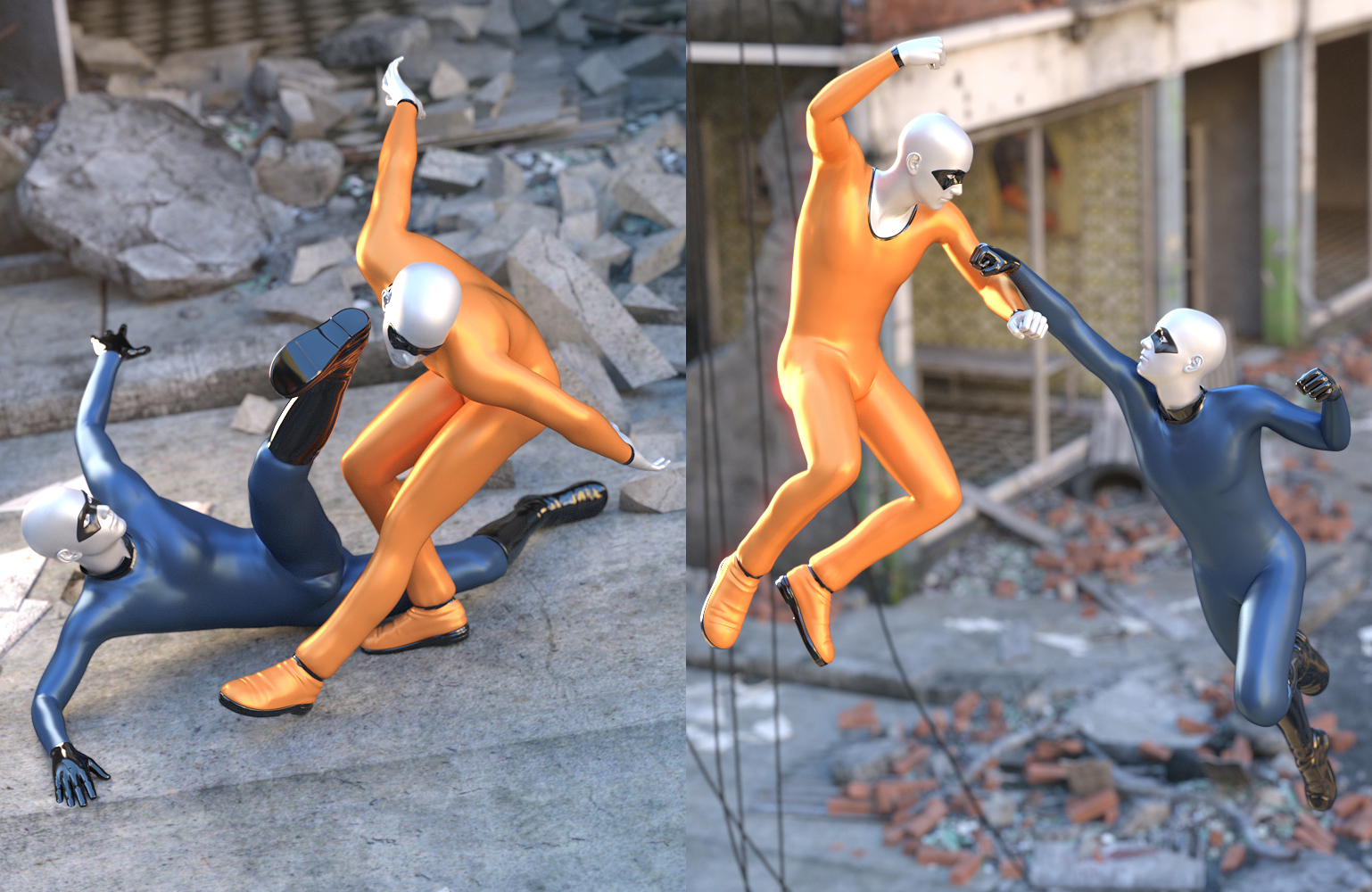 Classic Superhero Vignette Poses for Genesis 3 Male Classic Superhero Vignette Poses for Genesis 3 Male by: FeralFey, 3D Models by Daz 3D