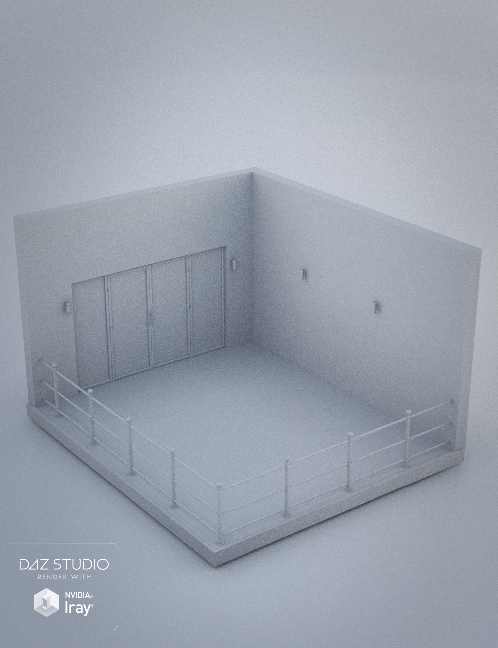 Apartment Patio Set by: , 3D Models by Daz 3D