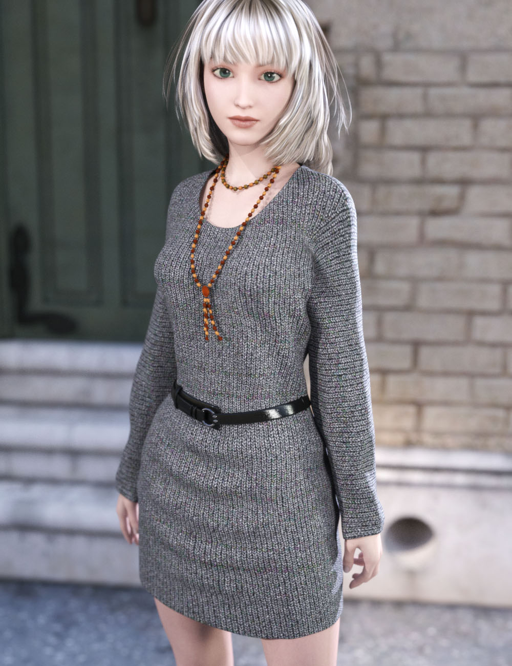 Knit Dress for Genesis 3 Female(s) by: tentman, 3D Models by Daz 3D