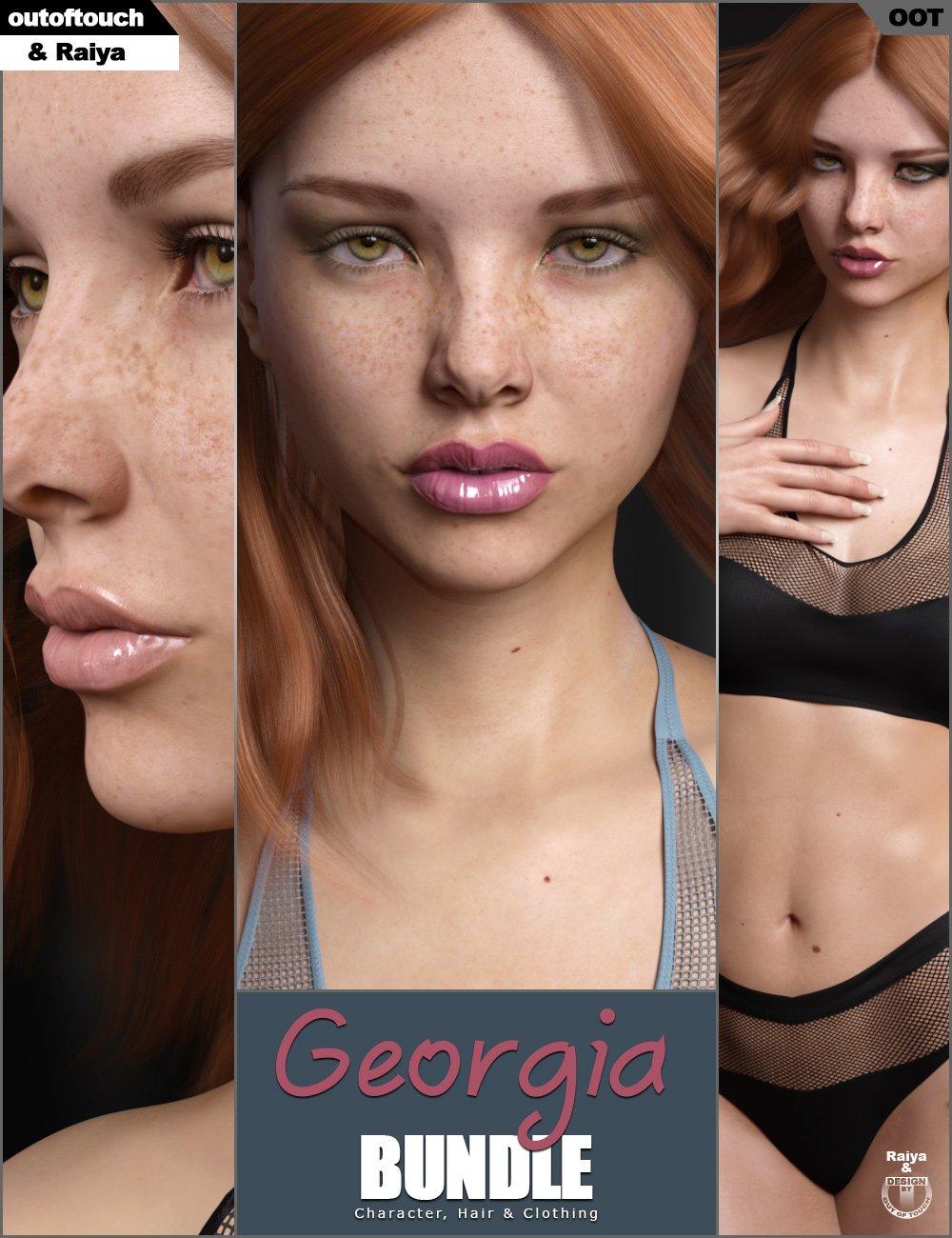 Georgia Bundle for Genesis 3 Female(s) by: outoftouchRaiya, 3D Models by Daz 3D