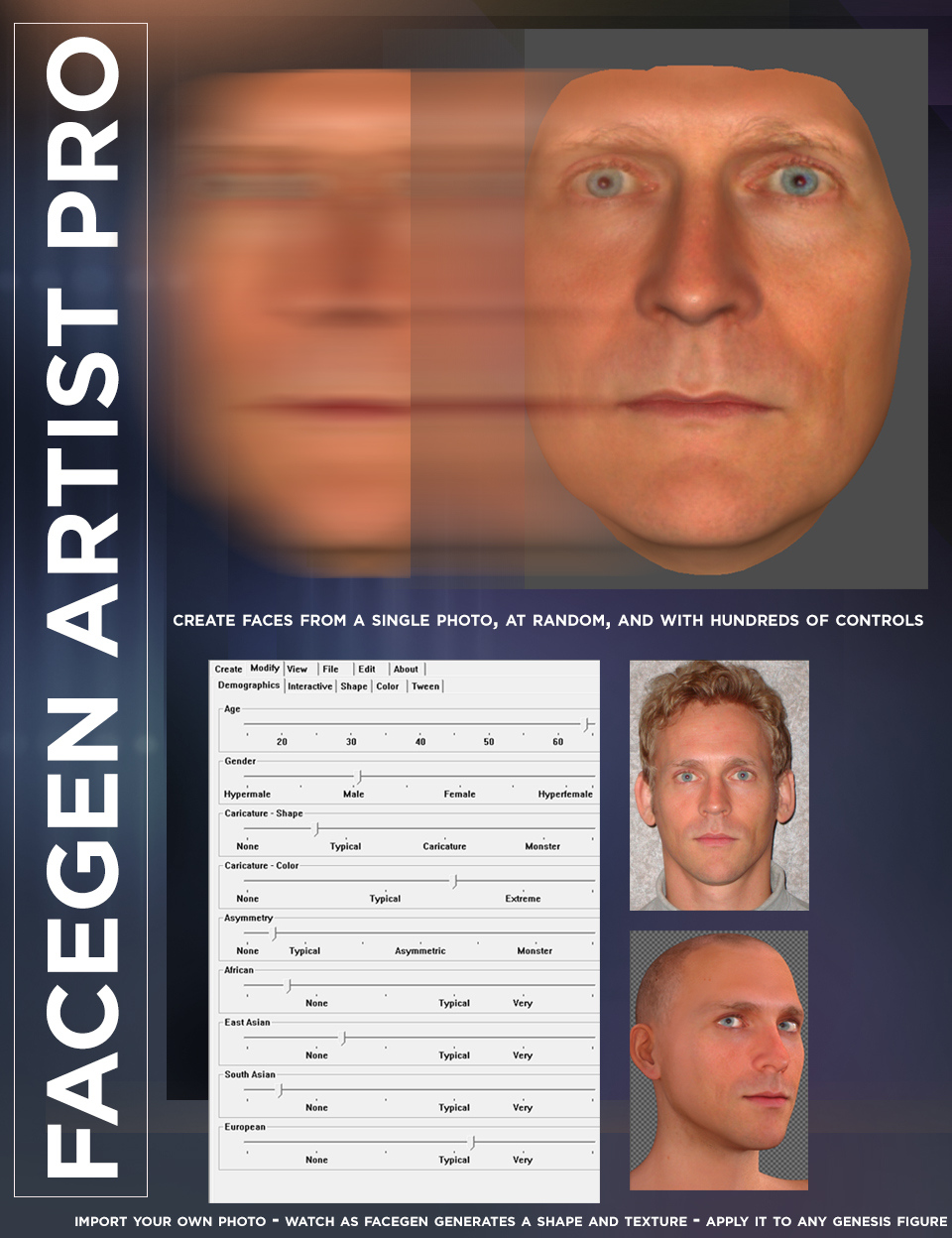FaceGen Artist Pro FaceGen Artist Pro by: FaceGen, 3D Models by Daz 3D