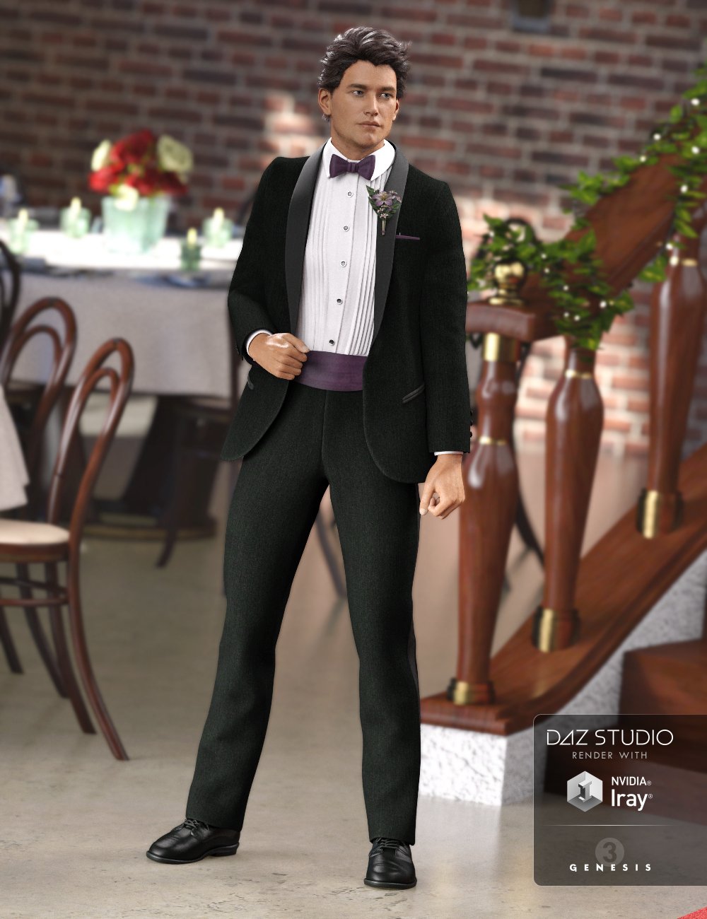 Classic Tuxedo Textures by: Anna Benjamin, 3D Models by Daz 3D