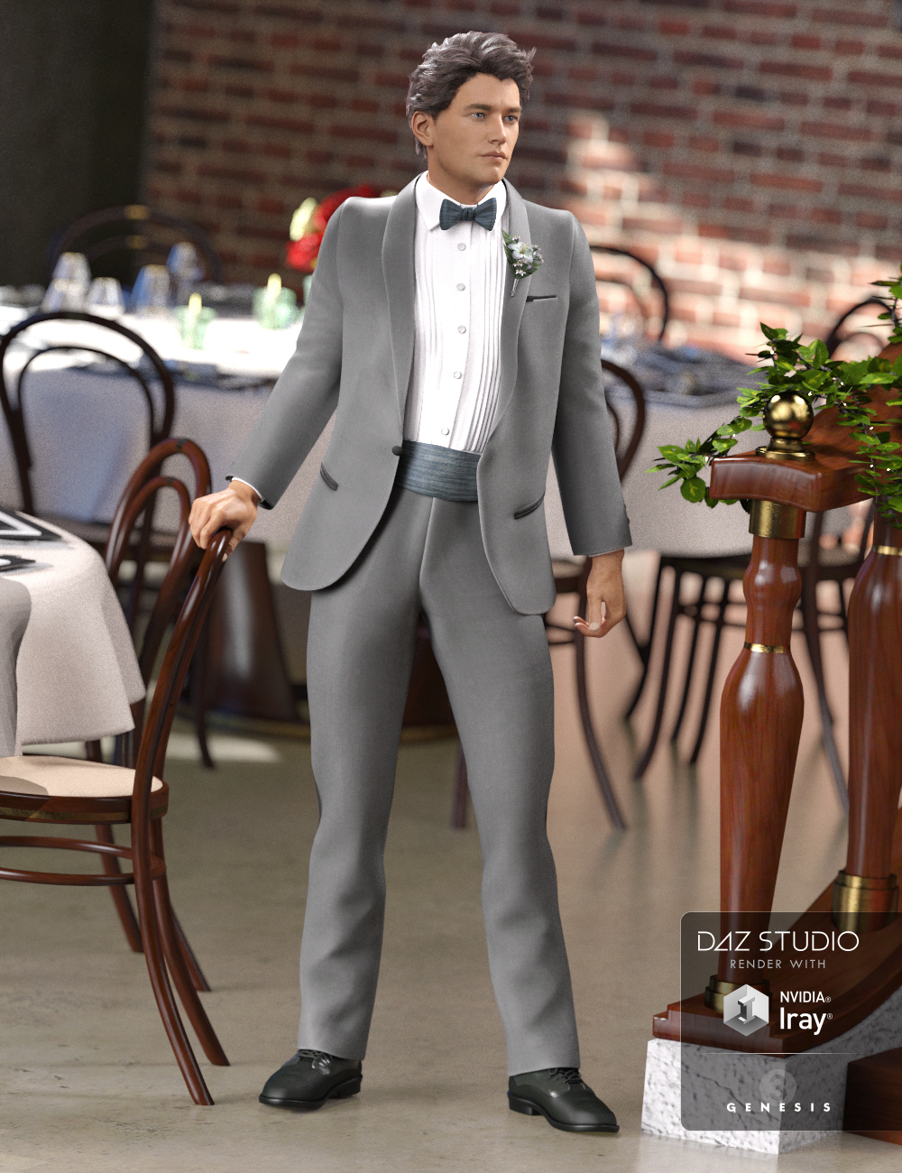 Classic Tuxedo Textures by: Anna Benjamin, 3D Models by Daz 3D