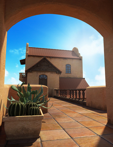 Desert Villa by: Dreamcatcher, 3D Models by Daz 3D