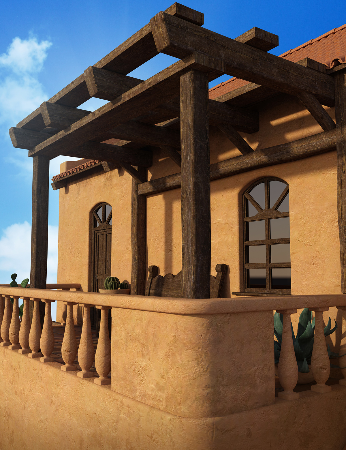 Desert Villa by: Dreamcatcher, 3D Models by Daz 3D