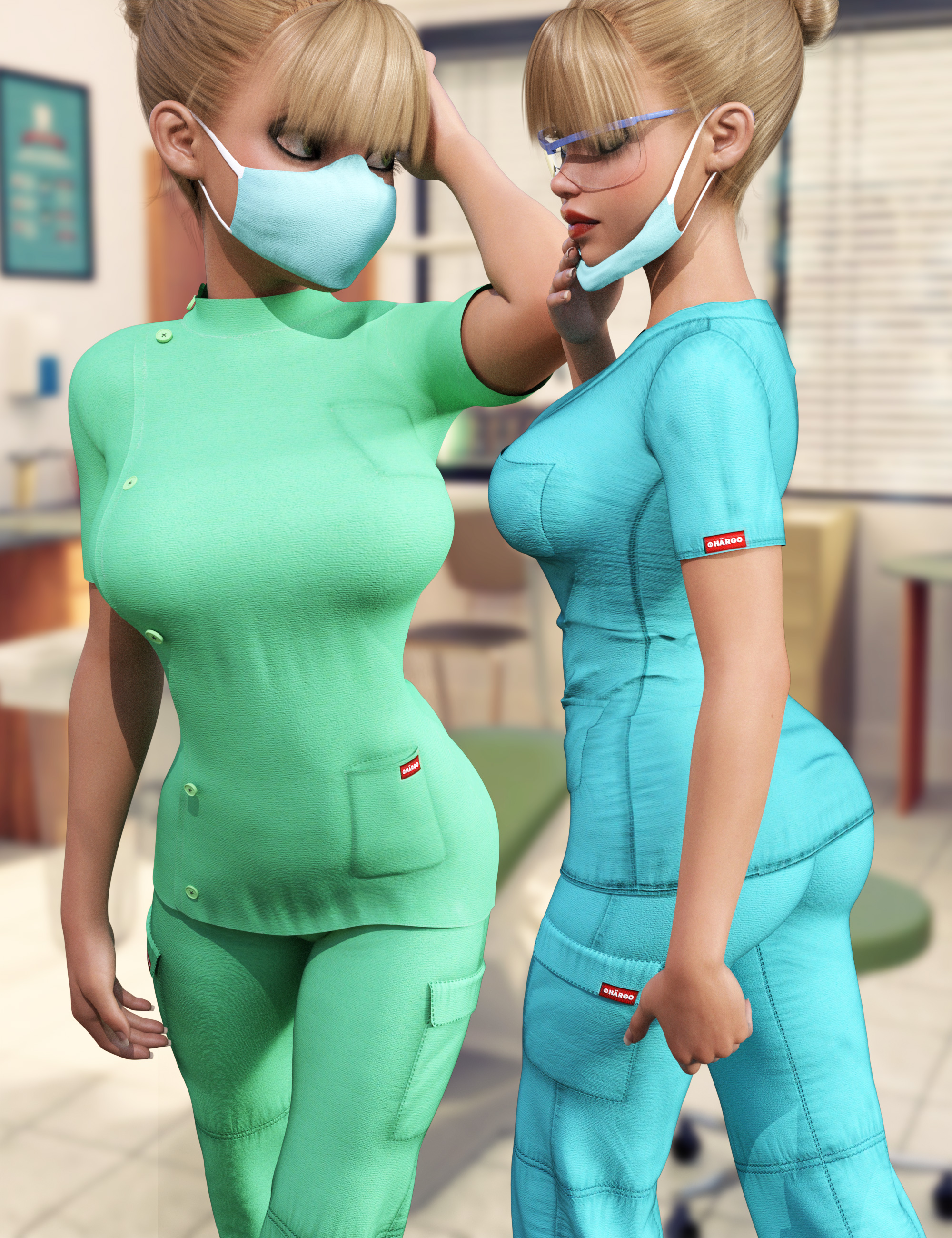 i13 Scrubs for the Genesis 3 Female(s) by: ironman13, 3D Models by Daz 3D