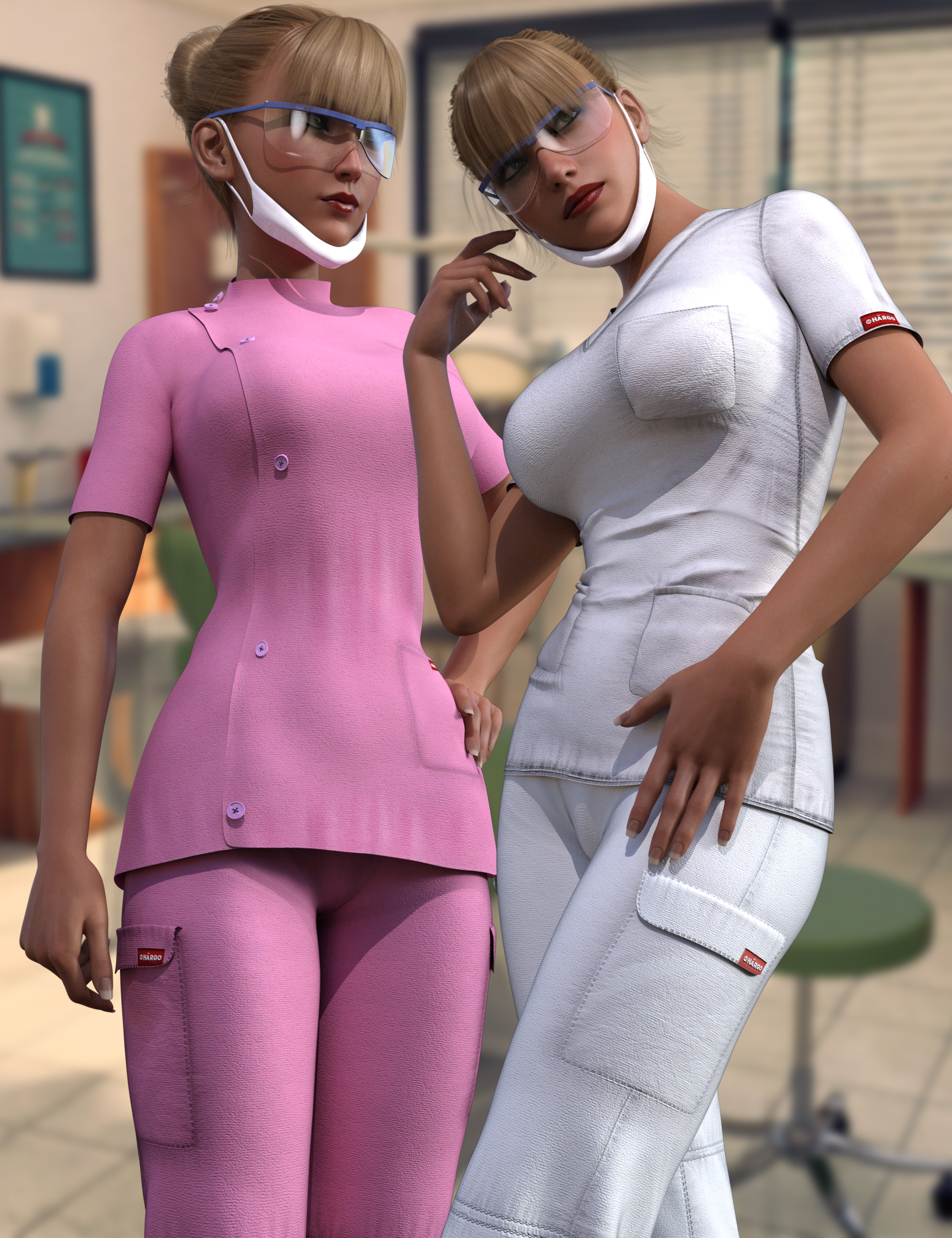 i13 Scrubs for the Genesis 3 Female(s) by: ironman13, 3D Models by Daz 3D