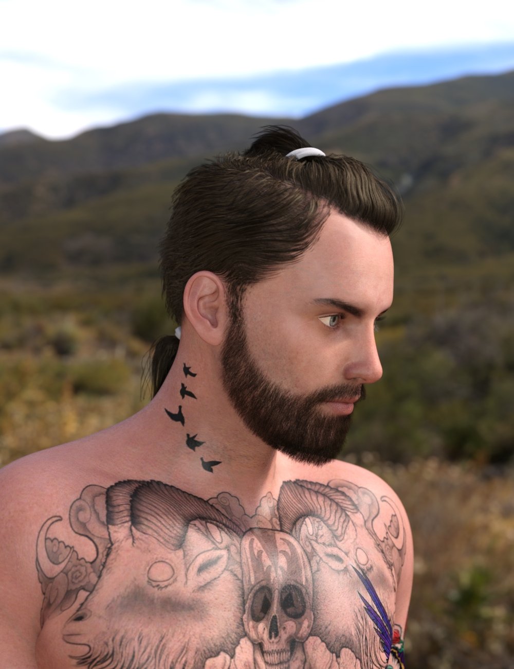 Keanu Trendy Tail Hair for Genesis 3 Male(s) Keanu Trendy Tail Hair for Genesis 3 Male(s) by: Neftis3D, 3D Models by Daz 3D