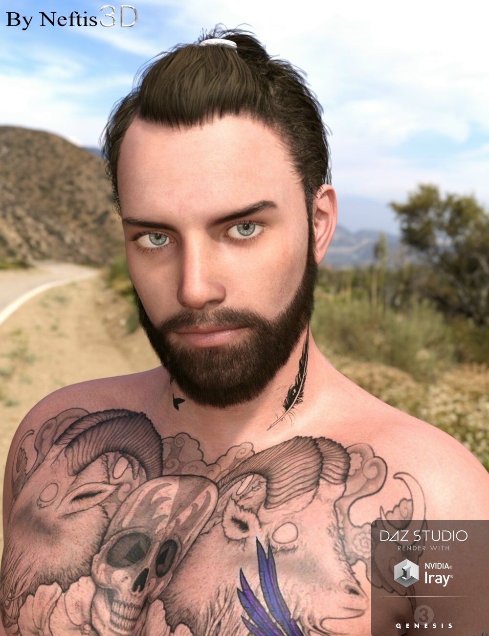 Keanu Trendy Tail Hair for Genesis 3 Male(s) Keanu Trendy Tail Hair for Genesis 3 Male(s) by: Neftis3D, 3D Models by Daz 3D