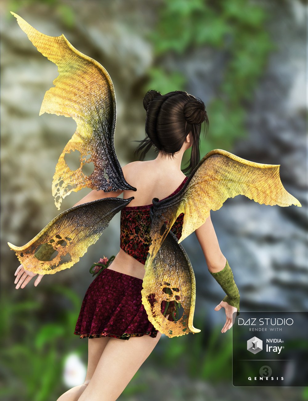 Dark Fairy Wings for Genesis 3 Female(s) Dark Fairy Wings for Genesis 3 Female(s) by: ArienNikisatez, 3D Models by Daz 3D