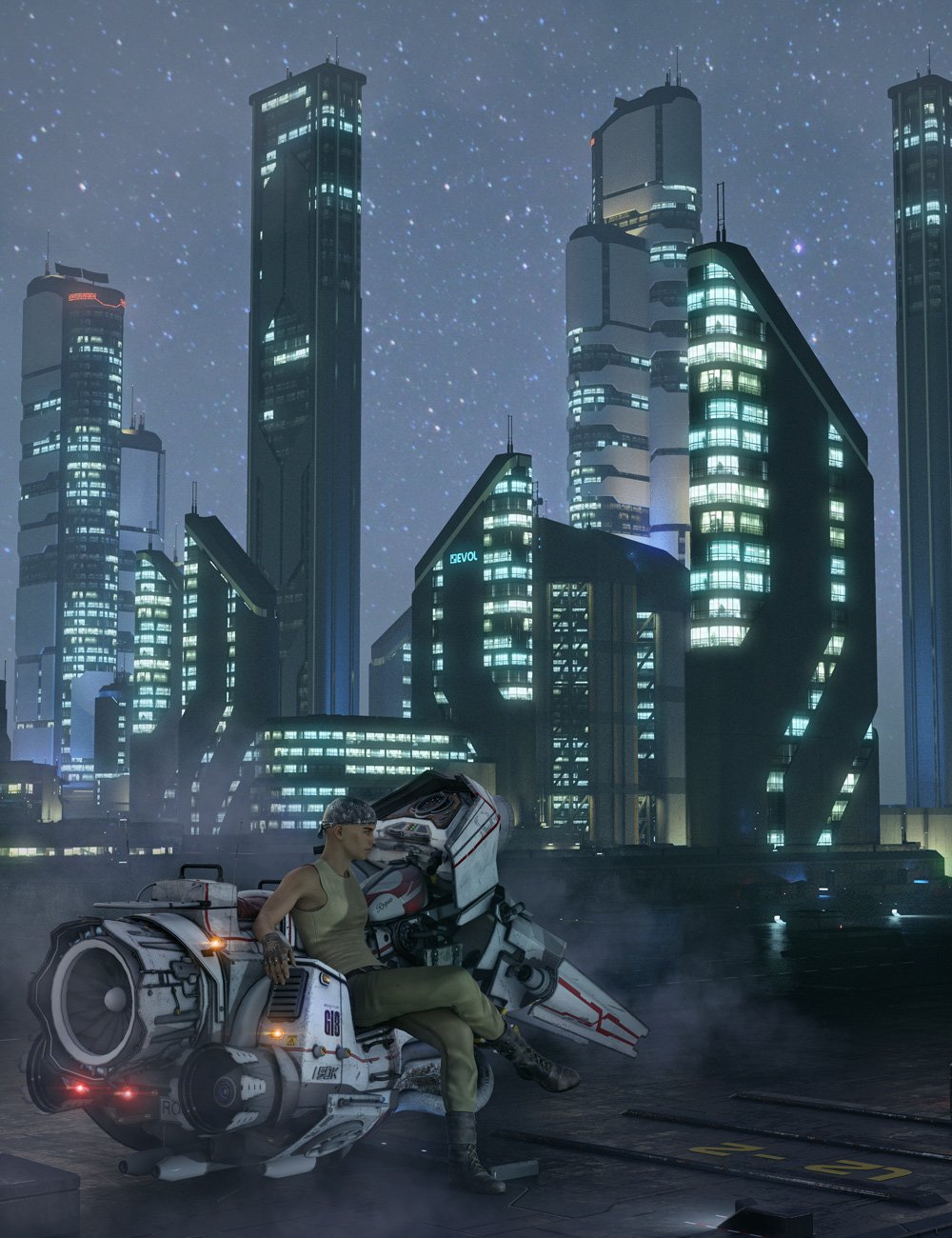Greeble City Blocks 04 Greeble City Blocks 04 by: Stonemason, 3D Models by Daz 3D