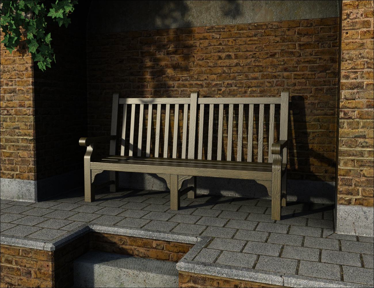 Premium Props - Park Bench by: MindVision G.D.S., 3D Models by Daz 3D