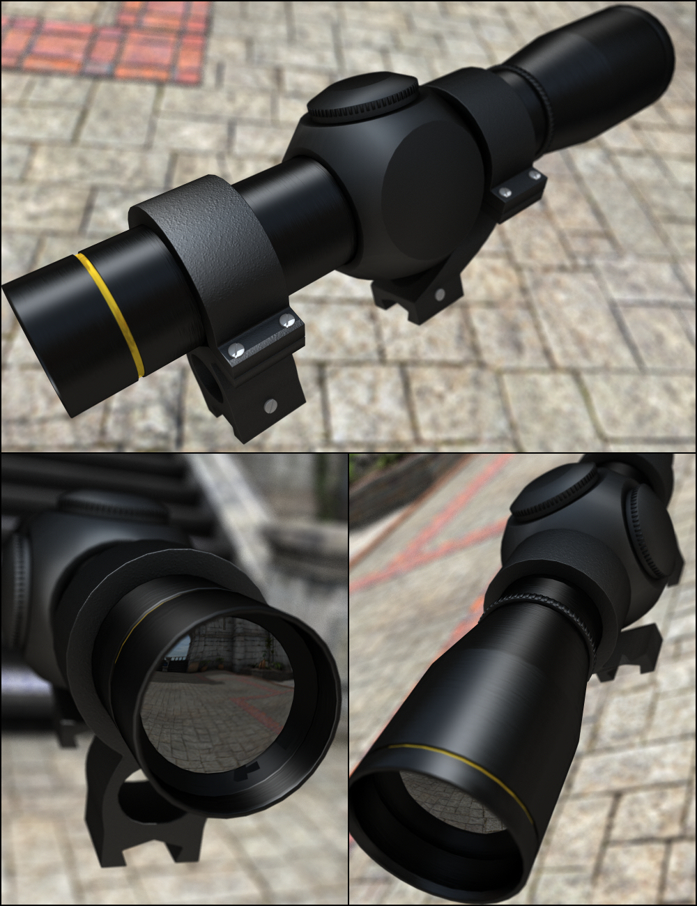 Magnum 44 Pistol with Accessories Magnum 44 Pistol with Accessories by: Mattymanx, 3D Models by Daz 3D