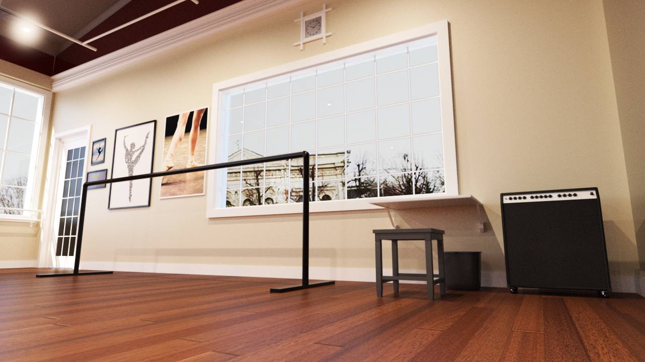 Tesla3dCorp Dance Studio by: Tesla3dCorp, 3D Models by Daz 3D