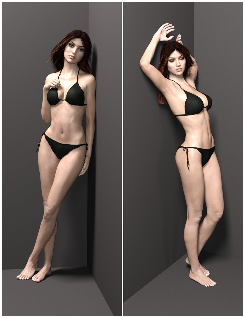 Premium Portrait Poses - Wall by: MindVision G.D.S., 3D Models by Daz 3D