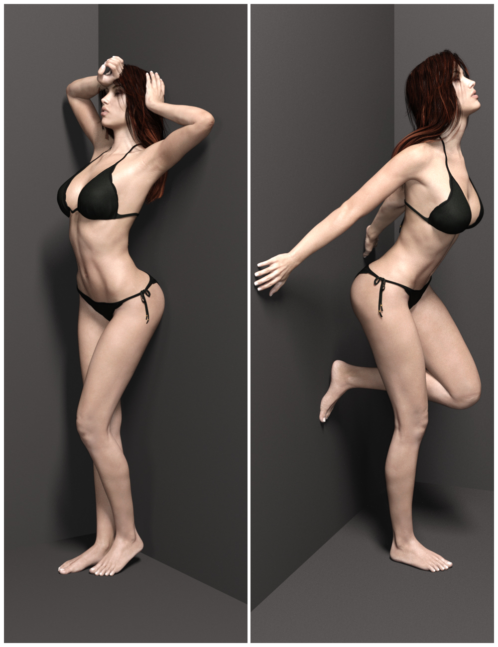 Premium Portrait Poses - Wall by: MindVision G.D.S., 3D Models by Daz 3D