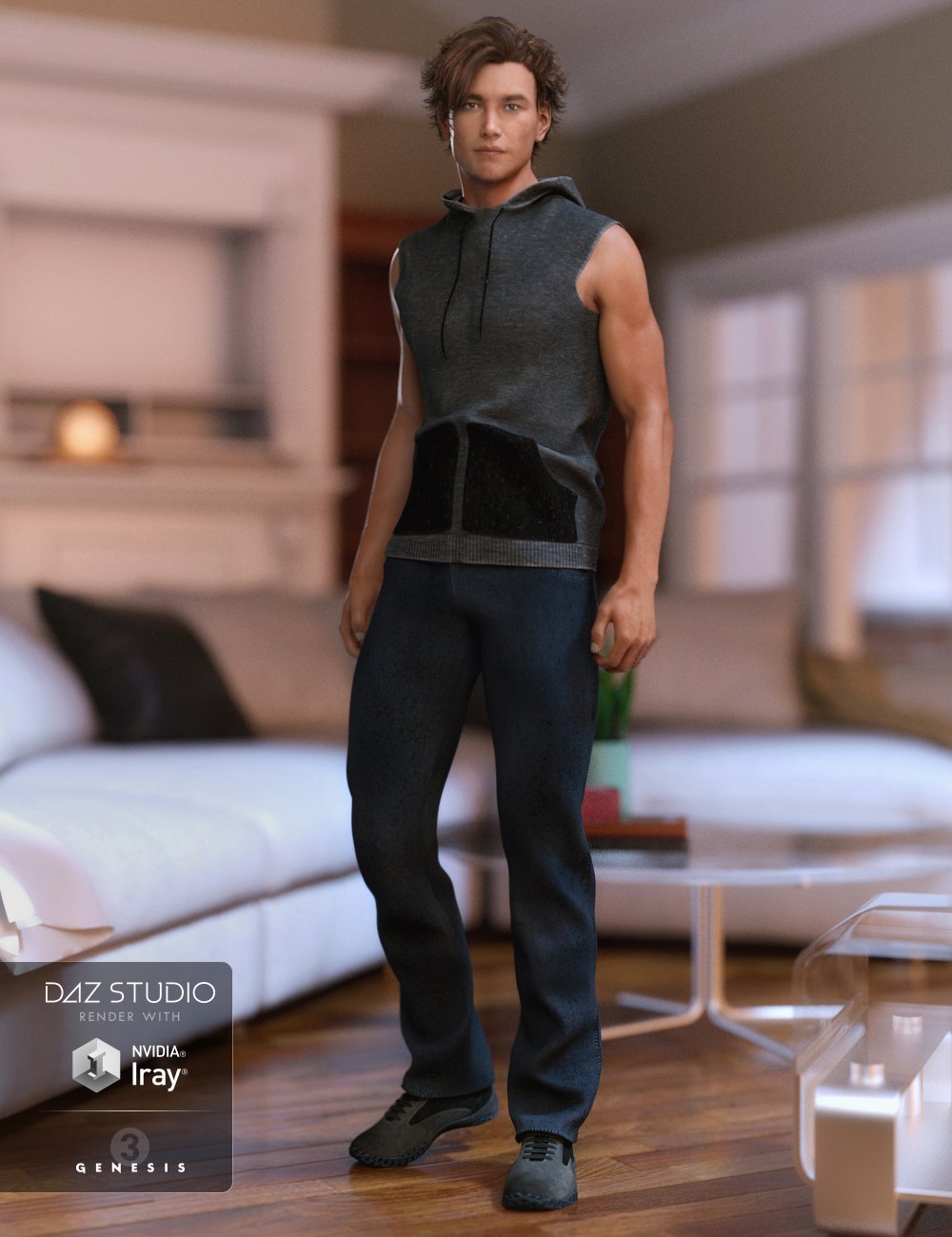 Street Cred Outfit for Genesis 3 Male(s) by: Anna Benjamin, 3D Models by Daz 3D