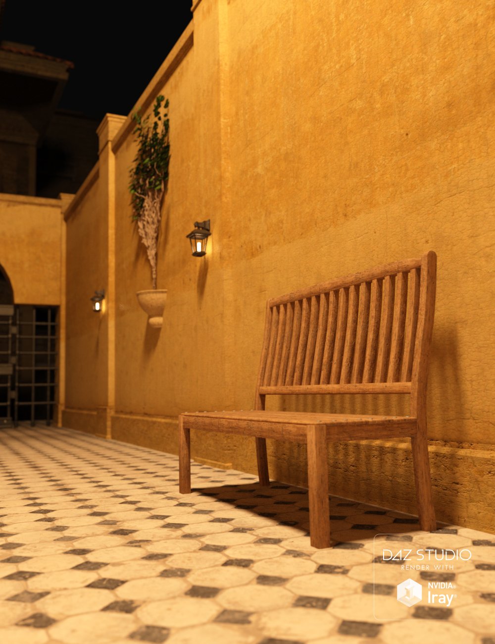 Mediterranean Passageway Mediterranean Passageway by: , 3D Models by Daz 3D