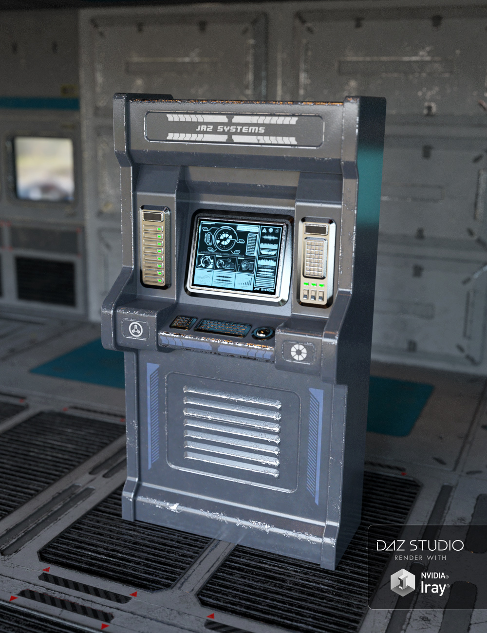 Sci-fi Control Panels by: Nightshift3D, 3D Models by Daz 3D