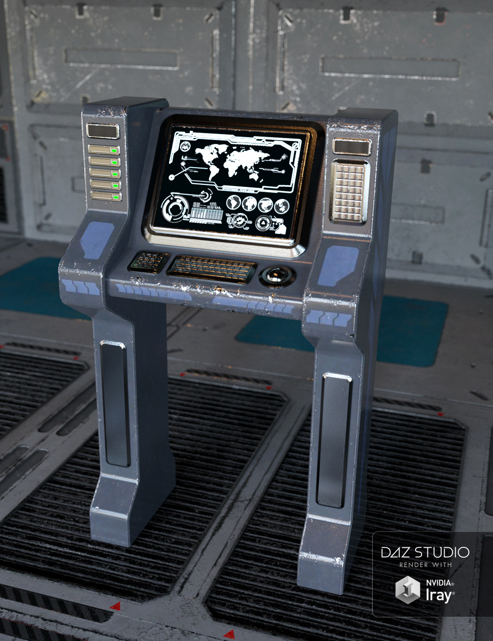 Sci-fi Control Panels by: Nightshift3D, 3D Models by Daz 3D