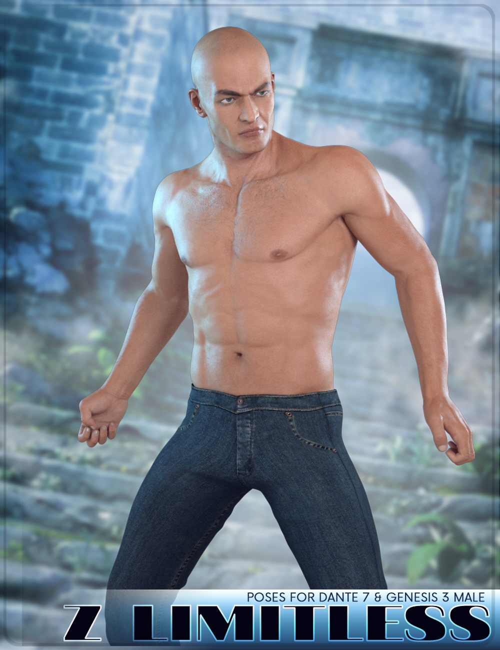 Z Limitless - Poses for Dante 7 and Genesis 3 Male by: Zeddicuss, 3D Models by Daz 3D
