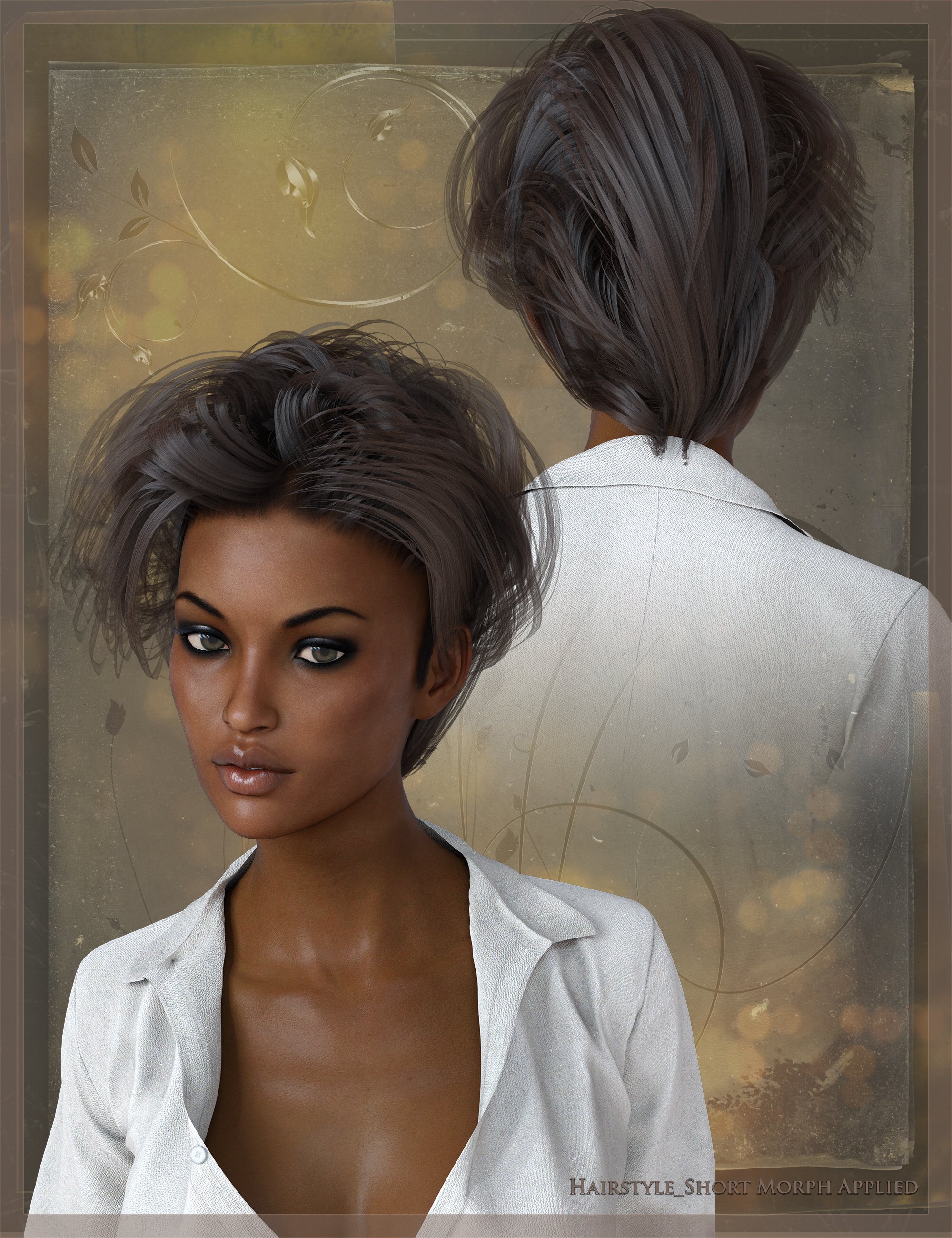 Simple Elegance Hair for Genesis 3 Female(s) by: Ryverthorn, 3D Models by Daz 3D