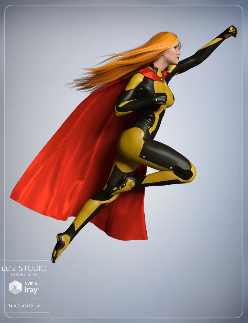 Super Cloak And Superhero Poses For Genesis 3 Females Daz 3d 5504