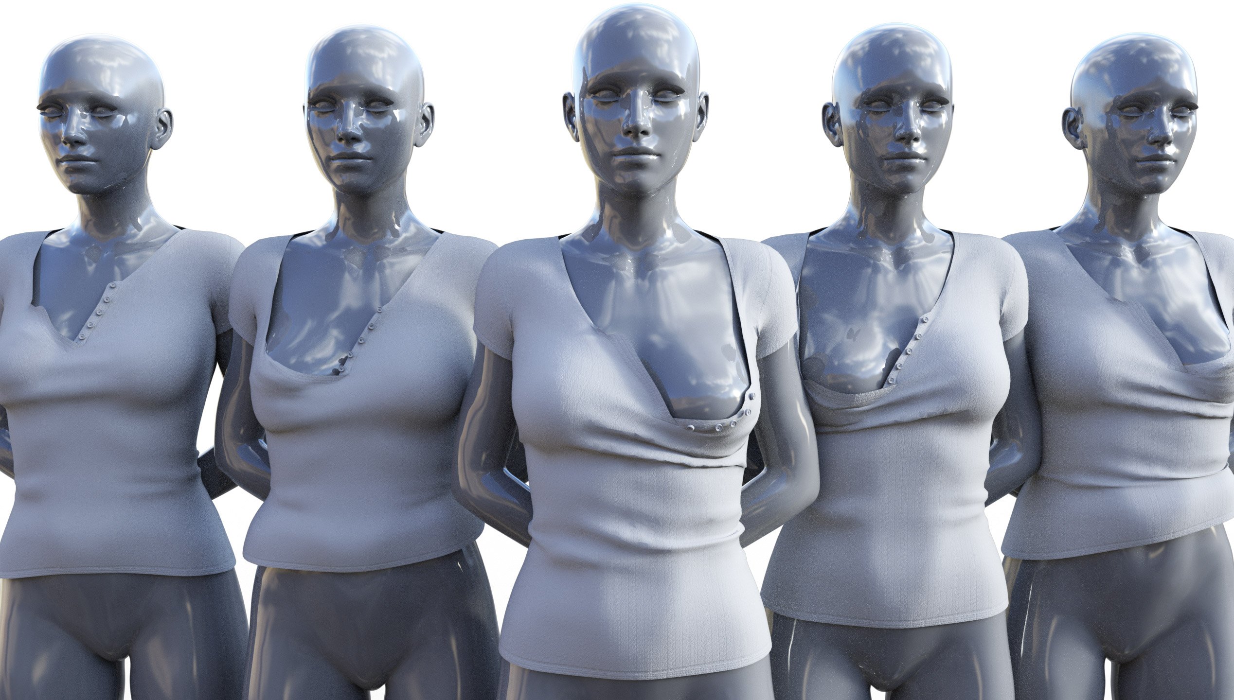 i13 3 Stylish Tops for the Genesis 3 Female(s) by: ironman13, 3D Models by Daz 3D