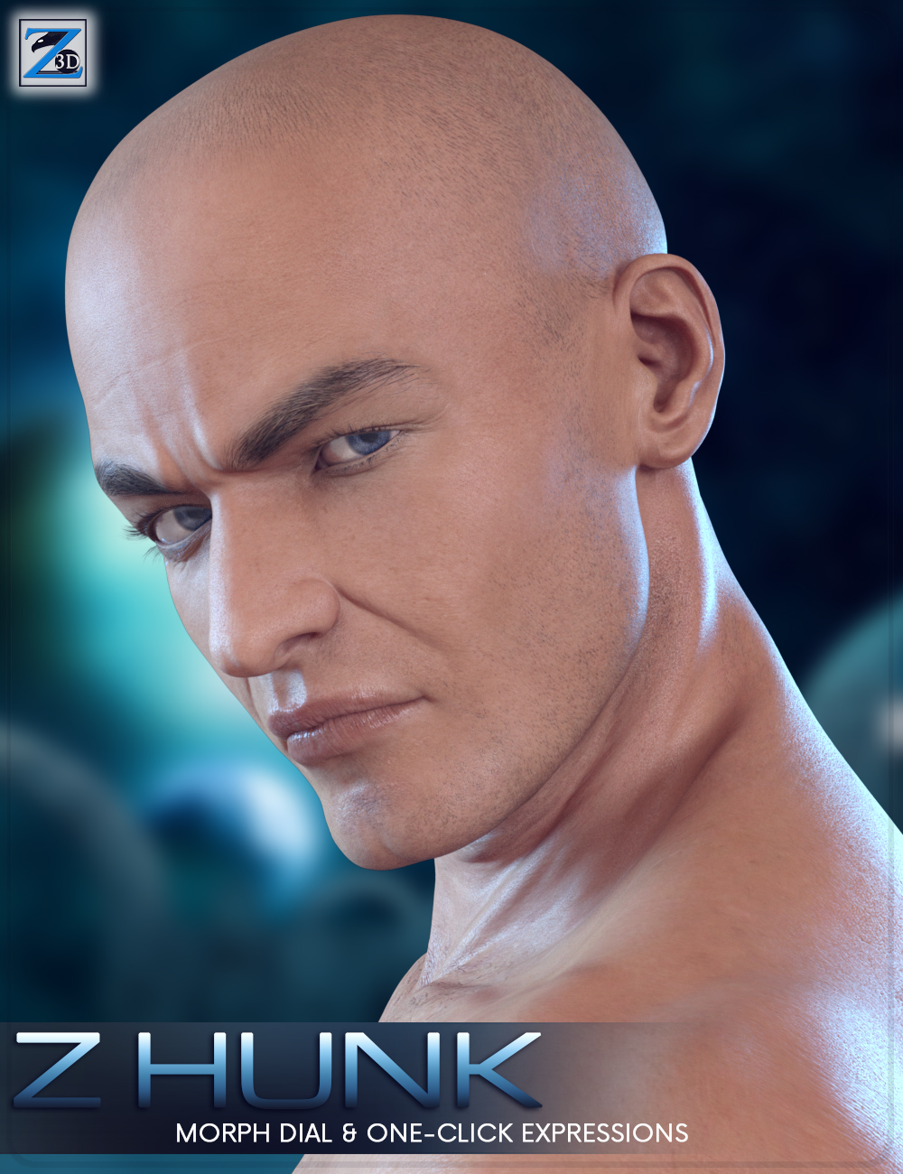Z Hunk - Dialable and One-Click Expressions for Dante 7 by: Zeddicuss, 3D Models by Daz 3D