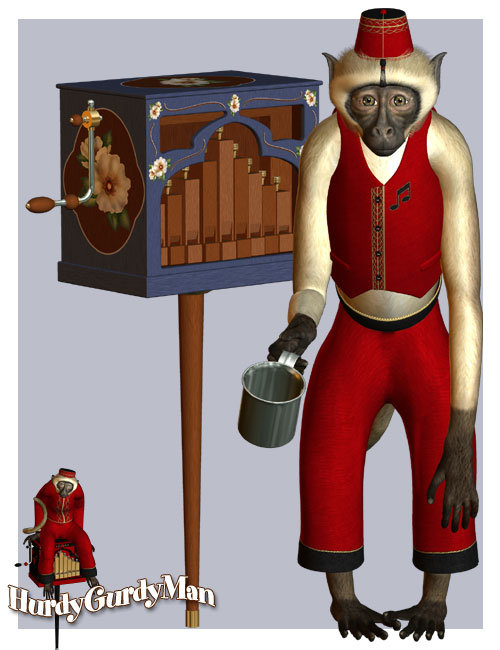 Hurdy Gurdy Man Hurdy Gurdy Man by: MadaSarsaThorne, 3D Models by Daz 3D