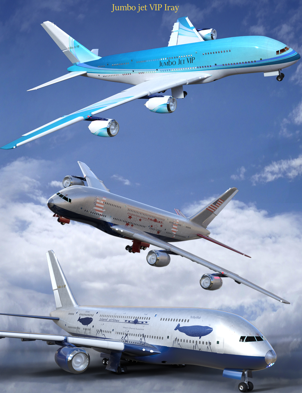 Jumbo Jet VIP Expanded for Iray by: PW Productions, 3D Models by Daz 3D