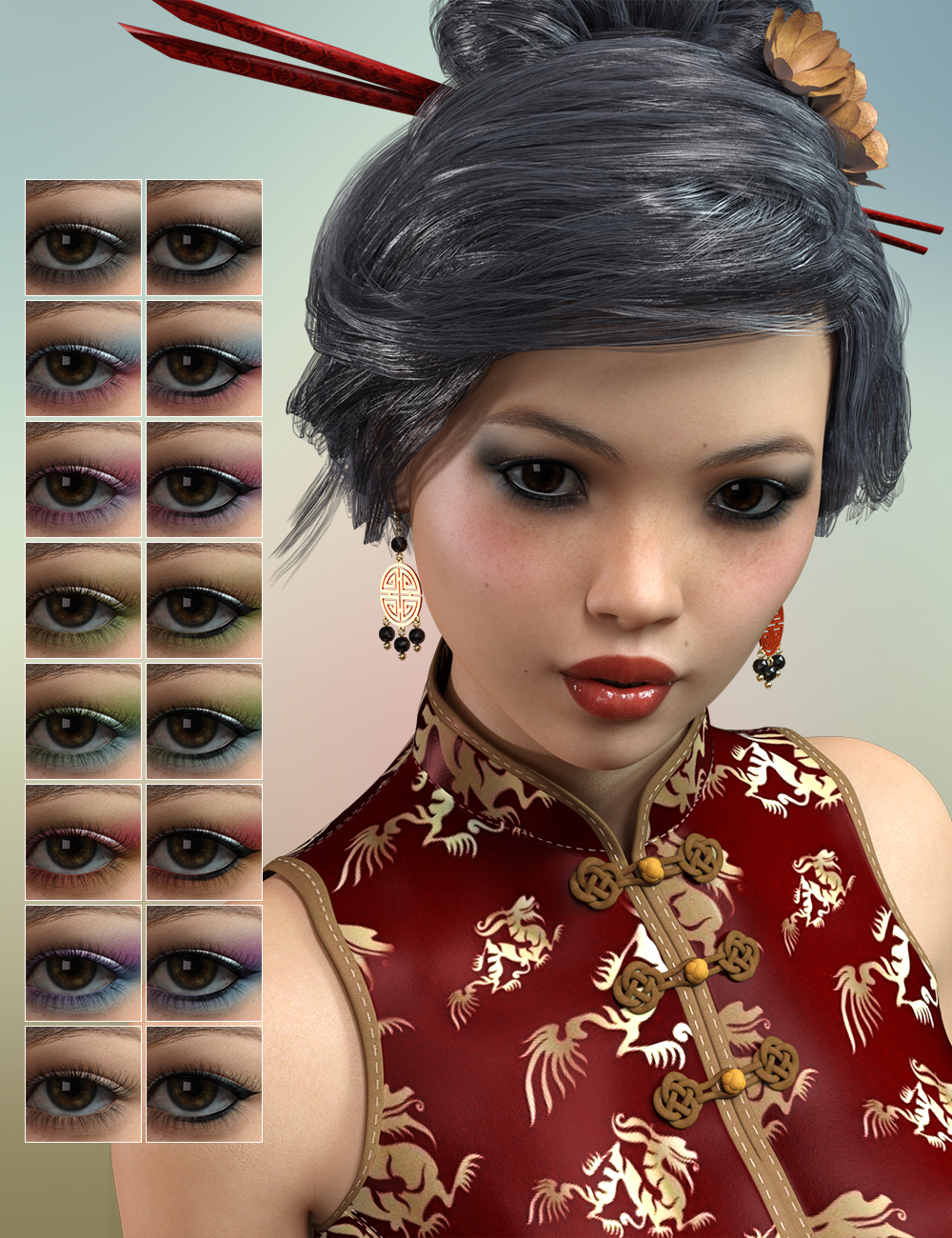 FWSA Mable HD for Victoria 7 and FD 4 Blessings Earrings by: Fred Winkler ArtSabbyFisty & Darc, 3D Models by Daz 3D