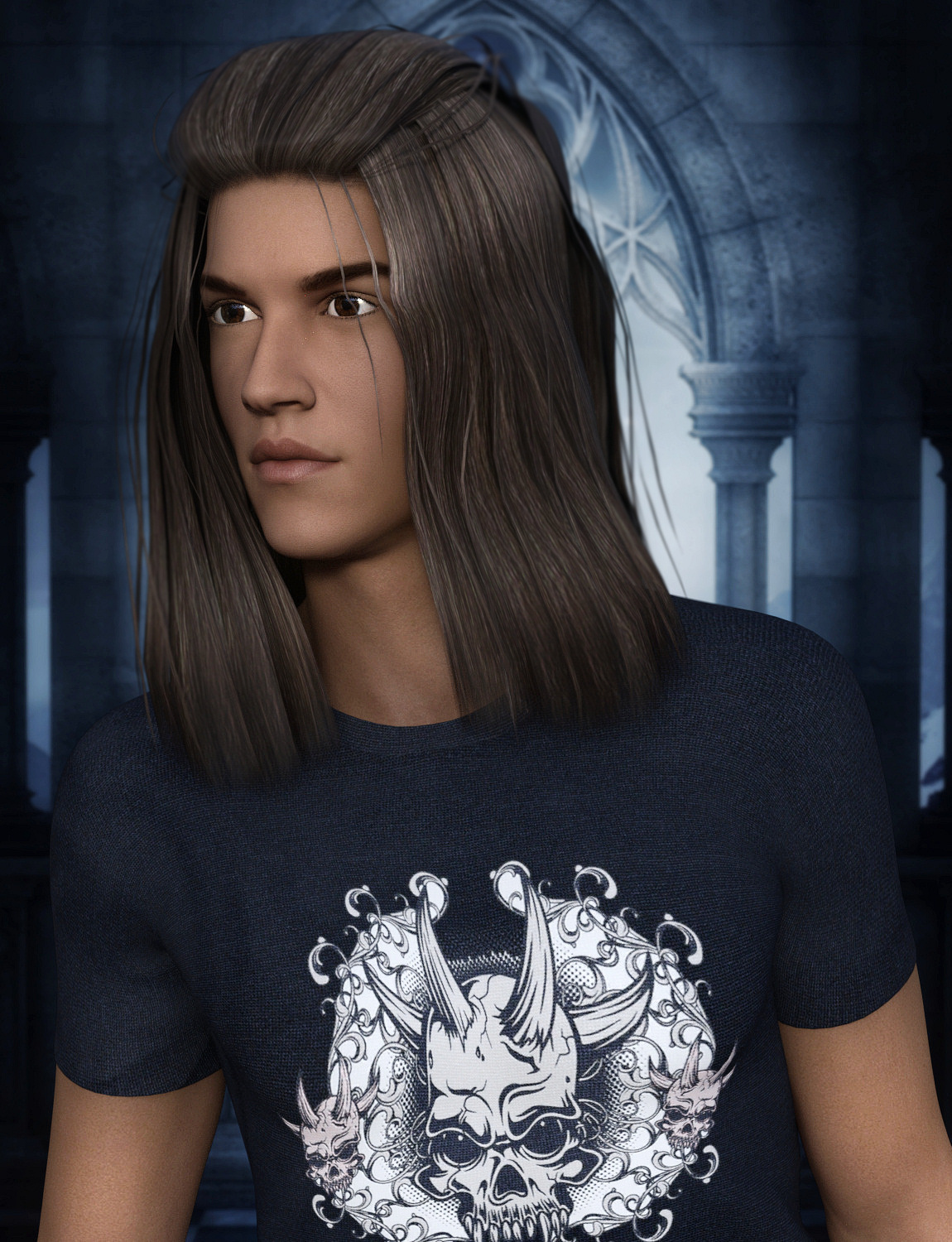 Satyrn Hair for Genesis 3 Male(s) by: Propschick, 3D Models by Daz 3D