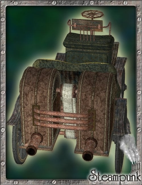 Steam Carriage by: , 3D Models by Daz 3D