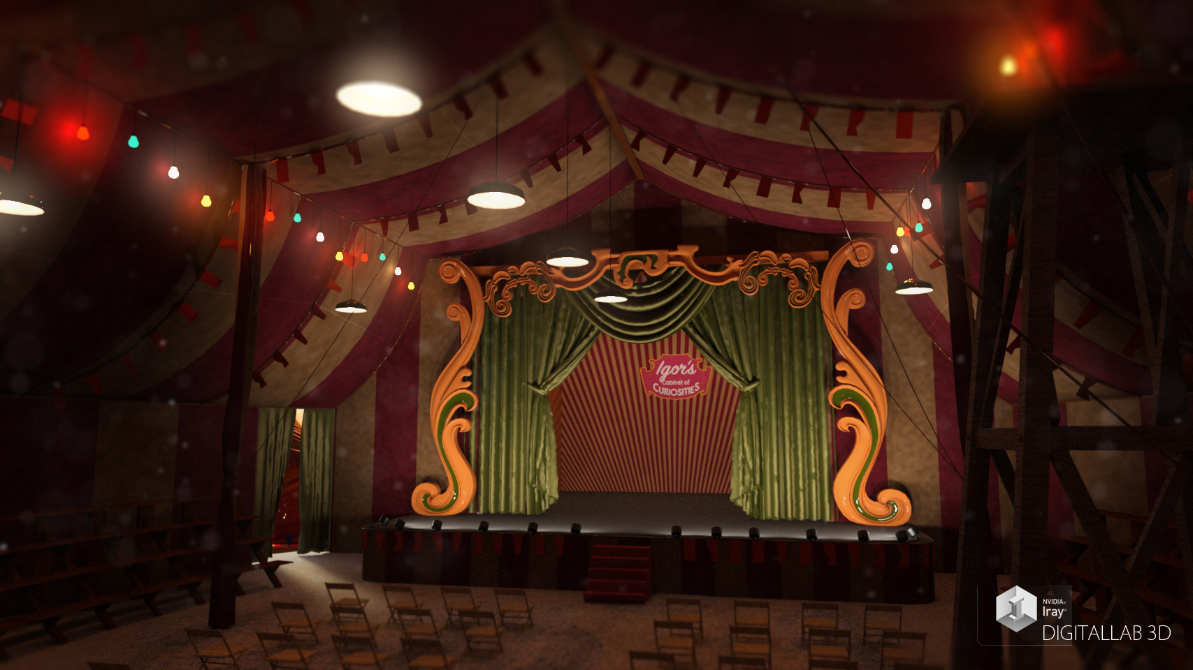 Freakshow Tent Freakshow Tent by: Digitallab3D, 3D Models by Daz 3D
