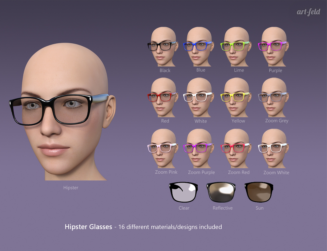 Hipster Girl 2017 for Genesis 3 Female(s) by: art-feld, 3D Models by Daz 3D