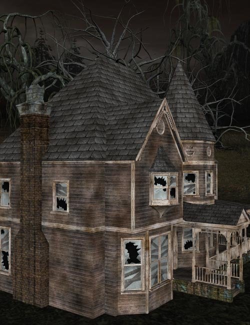 Victorian Haunted House by: IsauraS, 3D Models by Daz 3D